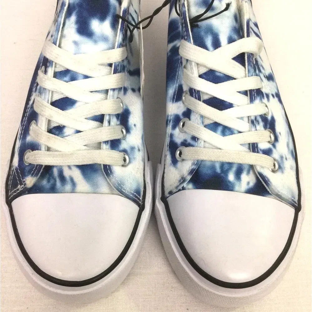 C &C California Indie Sleaze Y2K Streetwear Platform Tie Dye Lace Up Sneaker 11M
